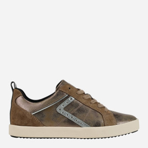Sneakersy damskie do kostki Geox D266HA0AJ22-C5005 36 Ciemnobeżowe (8050036689610). Tenisówki i trampki damskie