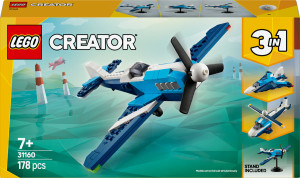 Zestaw klocków LEGO Creator 3 w 1 Statek powietrzny: Samolot wyścigowy 178 elementów (31160). Klocki