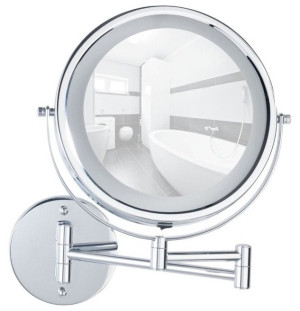 Lusterko kosmetyczne Wenko Power-Loc Lumi z oświetleniem LED X5 (4008838139929). Lusterka kosmetyczne
