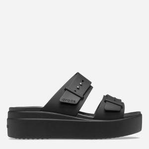 Klapki damskie na platformie Crocs Brooklyn Low Wedge Sandal W 207431-001 38-39 (W8) Czarne (191448919327). Klapki damskie