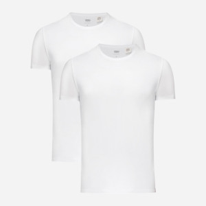 Zestaw koszulek męskich 2 szt Levi's Slim Crewneck 79541-0000 2XL Biały (5400816578598). T-shirty męskie