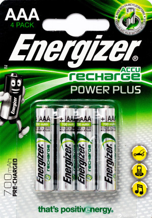Akumulatorki Energizer Power Plus AAA 700 mAh 4 szt (7638900417005). Baterie i akumulatorki