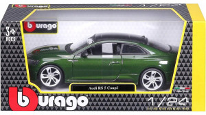 Metalowy model Burato samochód Audi 1:24 Zielony (4893993011001). Kolekcjonerskie modele pojazdów