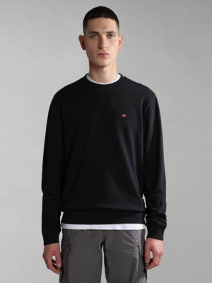 Bluza bez kaptura męska Napapijri Balis Crew Sum 2 NP0A4H890411 S Czarna (196011758600). Bluzy bez kaptura męskie