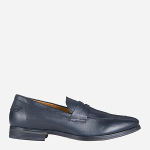 Loafersy męskie skórzane Geox U028QD00046-C4002 42 28 cm Granatowe (8054730500585). Półbuty męskie