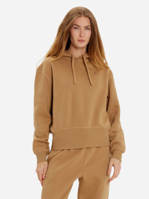 Bluza damska z kapturem elegancka Tommy Hilfiger WW0WW44991-RBC XS Jasnobrązowa (8720638365976). Bluzy z kapturem damskie