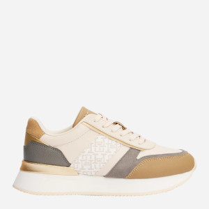 Sneakersy damskie do kostki Tommy Hilfiger FW0FW08387-0F4 36 Jasnobeżowe (8720638198222). Buty sportowe damskie
