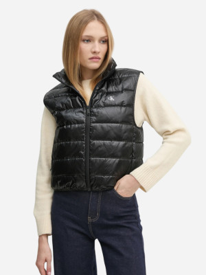 Bezrękawnik damski puchowy Calvin Klein Jeans J20J224711-BEH L Czarny (8720639916481). Bezrękawniki damskie