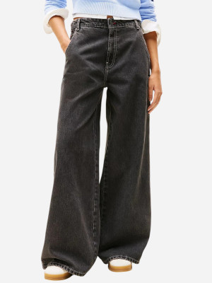 Jeansy dzwony damskie z wysokim stanem Tommy Jeans DW0DW20530-1BY 26-30 Czarne (8720638724643). Jeansy damskie