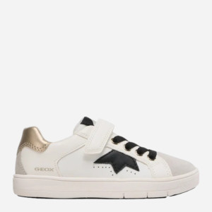 Sneakersy dziecięce dla dziewczynki na rzepy Geox J35DWA08554-C0588 32 Białe (8056206068827). Tenisówki i trampki dziewczęce