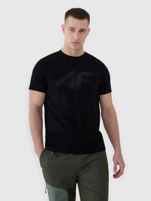 T-shirt męski bawełniany 4F 4FWMM00TTSHM2257-20S S Czarny (5905700343622). T-shirty męskie