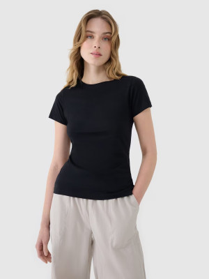 T-shirt damski 4F 4FWSS25TTSHF1995-20S L Czarny (5905700403777). T-shirty damskie