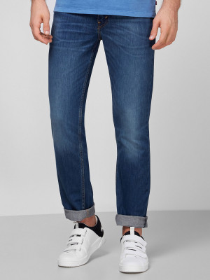 Jeansy slim fit męskie Levi's 511 Slim 04511-1163 32-34 Szafirowe (5415153940793). Jeansy męskie