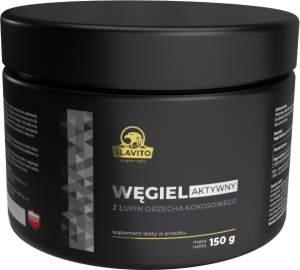 Wegiel Aktywny Slavito z lupin orzecha kokosowego 150 g (5900588007055). Witaminy i minerały