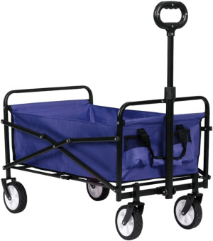 Wózek ogrodowy ModernHome by Multistore 48 x 90 cm niebieski (TC-005 BLUE). Taczki ogrodowe