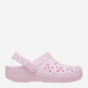 Chodaki dziecięce dla dziewczynki Crocs Classic Floral Cut Out Clog Kids 210943-6ZW 33-34 (J24) Jasnoróżowe (198445118555). Chodaki dziewczęce