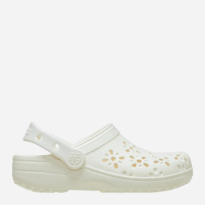 Chodaki dziecięce dla dziewczynki Crocs Classic Floral Cut Out Clog Kids T 210944-0WV 22-23 (C6) Białe (198445118630). Chodaki dziewczęce