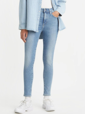 Jeansy skinny damskie Levi's 721 High Rise Skinny 18882-0601 25-30 Błękitne (5401105543419). Jeansy damskie