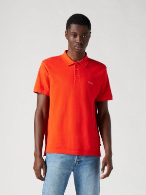 Koszulka polo męska Levi's Levis Hm Polo Paris Embroidery Flame Sc 35883-0223 M Czerwona (5401157367681). Koszulki polo męskie