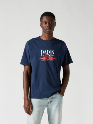 Koszulka męska bawełniana Levi's Red Tab Vintage Tee Vintage Tee 02 A0637-0129 L Granatowa (5401157520000). T-shirty męskie