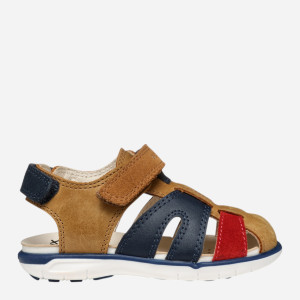 Sandały chłopięce skórzane Geox B Sandal Delhi Boy B354LA0CL22-C6146 24 Brązowe (8058192264184). Sandały chłopięce