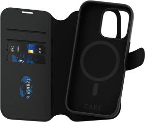 Etui z klapką CARE by PanzerGlass Tango Two-in-One Wallet with MagSafe do Apple iPhone 16 Pro Black (5715685003929). Etui i pokrowce na telefony