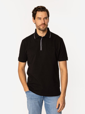 Koszulka polo męska Lee Cooper Tiziano-5010 L Czarna (5905991730200). Koszulki polo męskie
