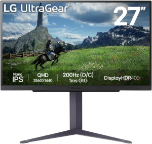 Monitor 27" LG UltraGear 27GS85Q-B. Monitory