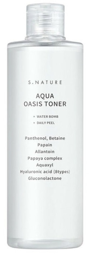 Tonik nawilżający S.Nature Aqua Oasis z kwasem PHA i betainą 300 ml (8809506310475). Tonery i toniki do twarzy