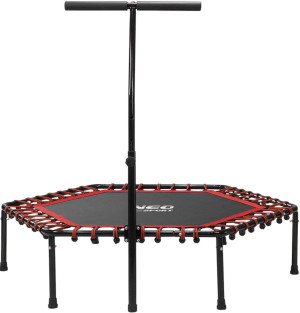 Trampolina fitness Neo Sport 127 cm z uchwytem czerwona (5903890604356). Trampoliny