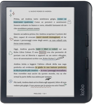 Czytnik e-booków z rysikiem Kobo Libra Colour 32GB Black (N428-KU-BK-K-BU). Czytniki ebooków