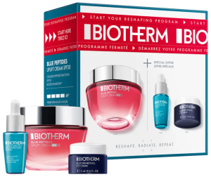 Zestaw do pielęgnacji twarzy Biotherm Krem Blue Peptides Uplift Cream SPF30 50 ml + Krem pod oczy Blue Pro-Retinol 5 ml + Serum Biotech Plankton 7 ml (3614274484571). Zestawy do pielęgnacji t