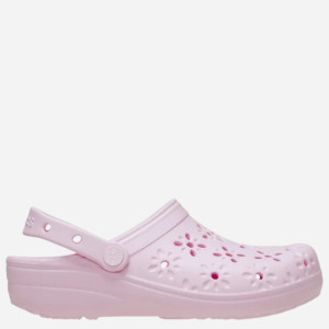 Chodaki damskie Crocs Classic Floral Cut Out Clog 210927-6ZW 38-39 (M6/W8) Jasnoróżowe (198445118135). Chodaki damskie