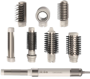 Suszarko-lokówka Cecotec Bamba CeramicCare AirGlam 8 w 1 Champagne. Wielofunkcyjne urządzenia do stylizacji włosów