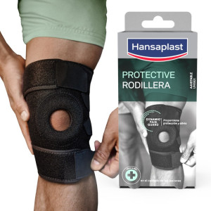 Bandaż na kolano Hansaplast Protective regulowany obwód (4005800149139). Stabilizatory i opaski uciskowe