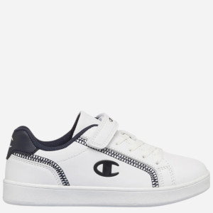 Sneakersy młodzieżowe dziewczęce na rzepy Champion Alex B PS S32861-WW002 35 (3US) Białe/Czarne (8058132521094). Buty sportowe i sneakersy dziewczęce