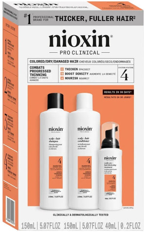 Zestaw do pielęgnacji włosów Nioxin System 4 Scalp+ Szampon 150 ml + Odżywka 150 ml + Spray 40 ml (4064666844022). Zestawy do pielęgnacji włosów