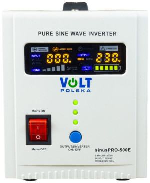 UPS Volt Polska SINUS PRO 500 E 12/230V (350/500W) (5903111886349). Zasilacze awaryjne UPS