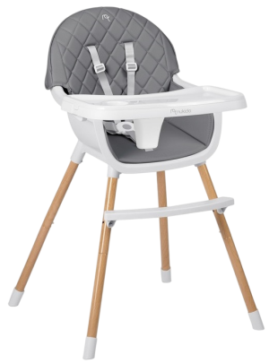 Krzesełko do karmienia Ricokids Nukido Lilo Szare (5903890621377). Krzesełka do karmienia
