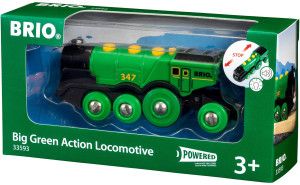 Lokomotywa Brio World Zielona 33593 (7312350335934). Kolejki dla dzieci