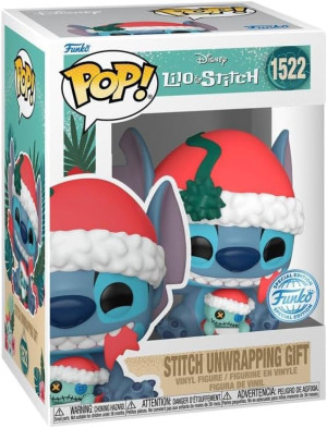 Figurka Funko Pop! Disney Lilo and Stitch 1522 Stitch Unwrapping Gift 82860 (889698828604). Figurki superbohaterów
