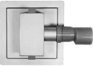 Odpływ liniowy prysznicowy FALA QUAD stal nierdzewna 15 x 15 cm (5906083079269). Odpływy prysznicowe