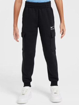 Spodnie dresowe chłopięce joggery Nike B NSW SI FLC Cargo Pant BB HV6972-010 128-137 S Czarne (197861861243). Spodnie dresowe chłopięce