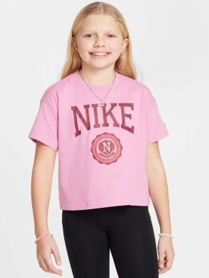 Koszulka dziecięca dla dziewczynki Nike G Nsw Tee Graphic Star HM6303-646 128-137 S Różowa (197602764574). T-shirty dziewczęce