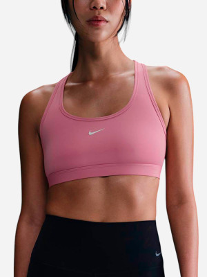Top sportowy damski Nike W Nk Swsh Lgt Spt Bra DX6817-699 XL Różowy (197860093683). Topy sportowe damskie