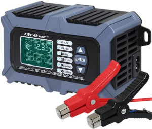 Inteligentna mikroprocesorowa ładowarka Qoltec 12V 6A LCD (5901878524887). Prostowniki