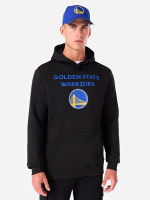 Bluza męska z kapturem kangurka New Era Warriors 60505435 2XL Czarna (0197883645494). Bluzy z kapturem męskie