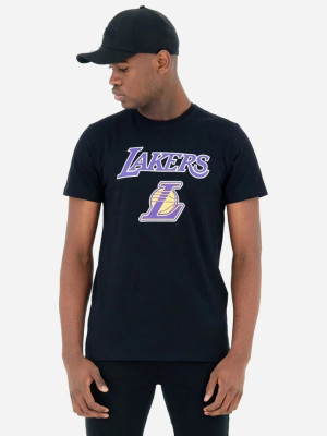 T-shirt męski bawełniany New Era NBA Team Lakers 60416756 2XL Czarny (0197214896960). T-shirty męskie