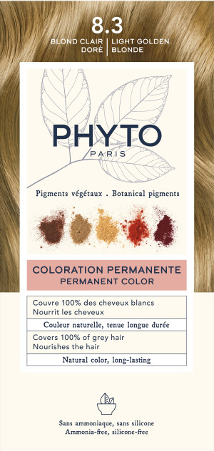 Farba do włosów Phyto Color 8.3 Light Golden Blonde Jasny złoty blond (3338221002464). Farby do włosów