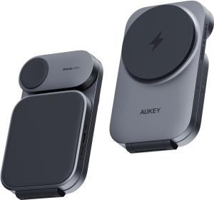 Ładowarka indukcyjna Aukey LC-MC312 MagFusion Z Qi2 3w1 15W. Ładowarki do telefonów